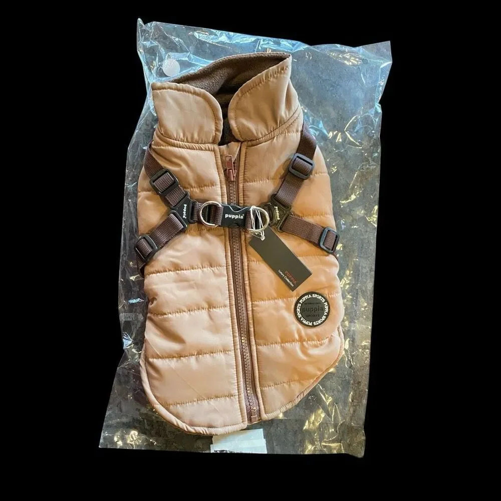 NWT Puppia Mountaineer II Coat Dog Harness Beige Large 18.9” chest